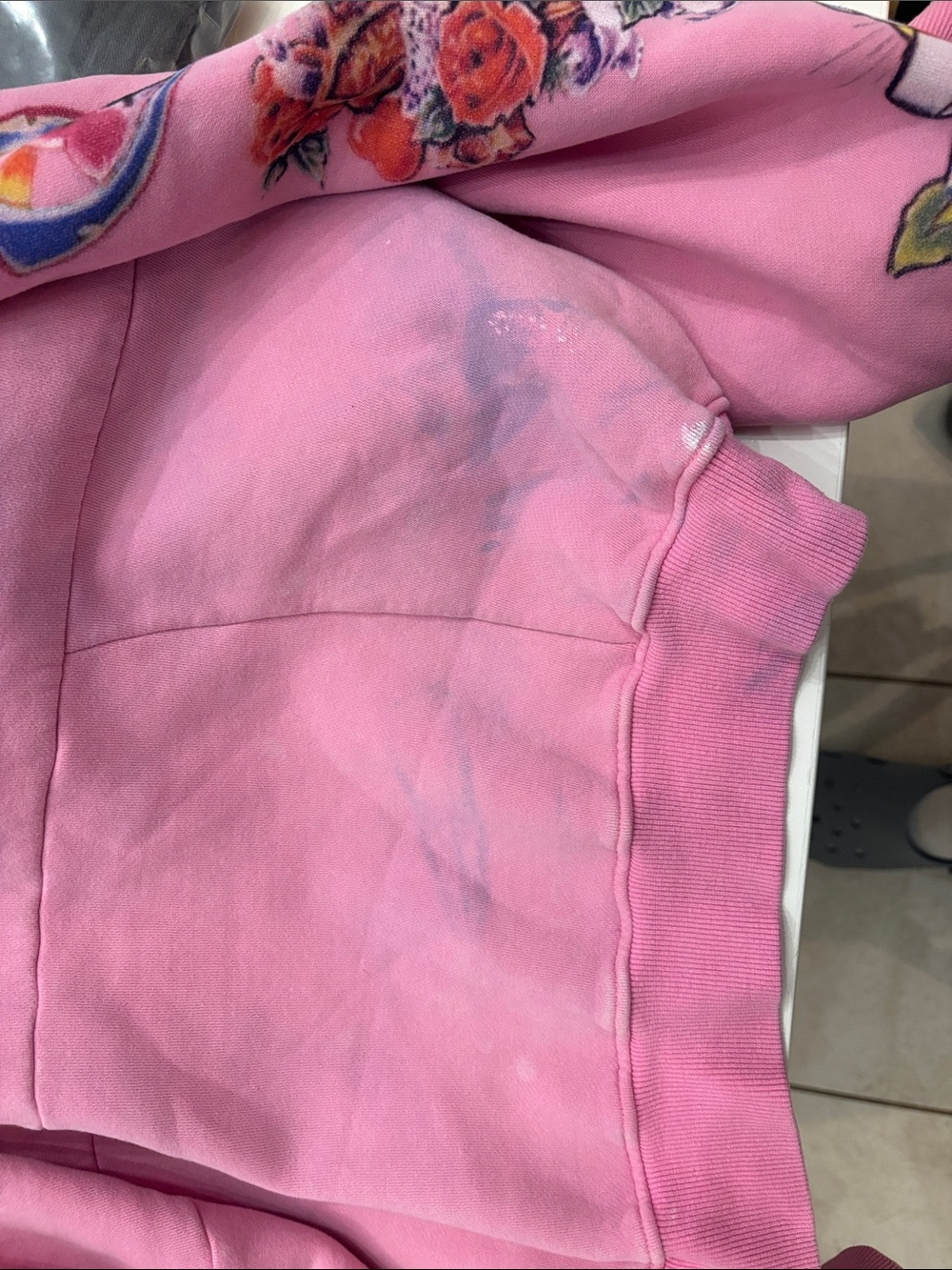 Righteous Pink zipper hooded sweatshirt - Picture 9 of 9